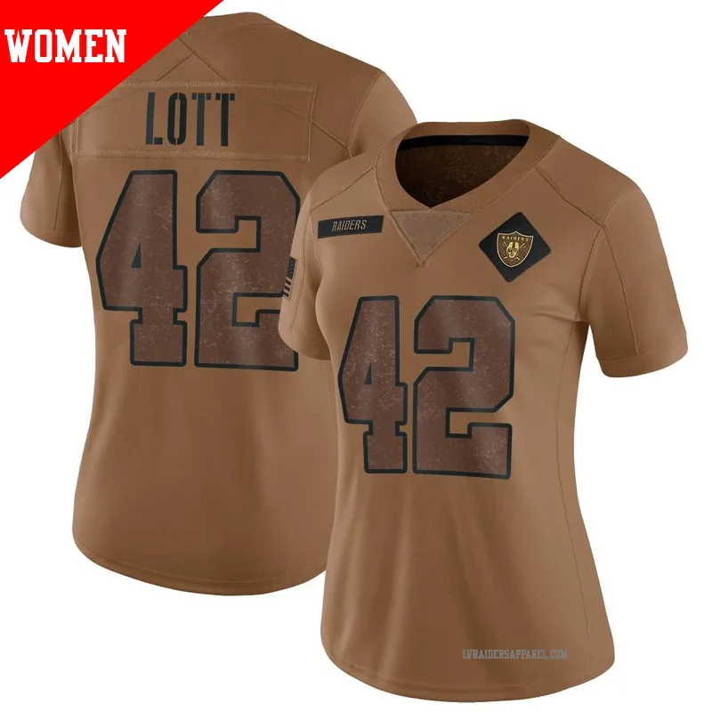 Men's ＃42 Ronnie Lott Las Vegas Raiders Limited Black Reflective