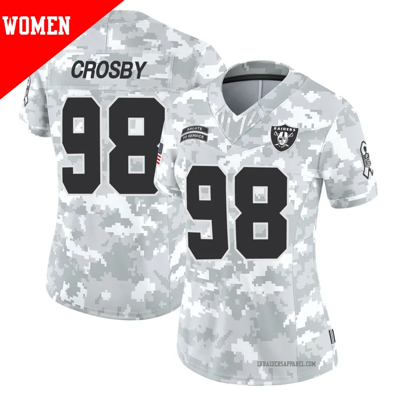 Men's ＃98 Maxx Crosby Las Vegas Raiders Game Gray Atmosphere